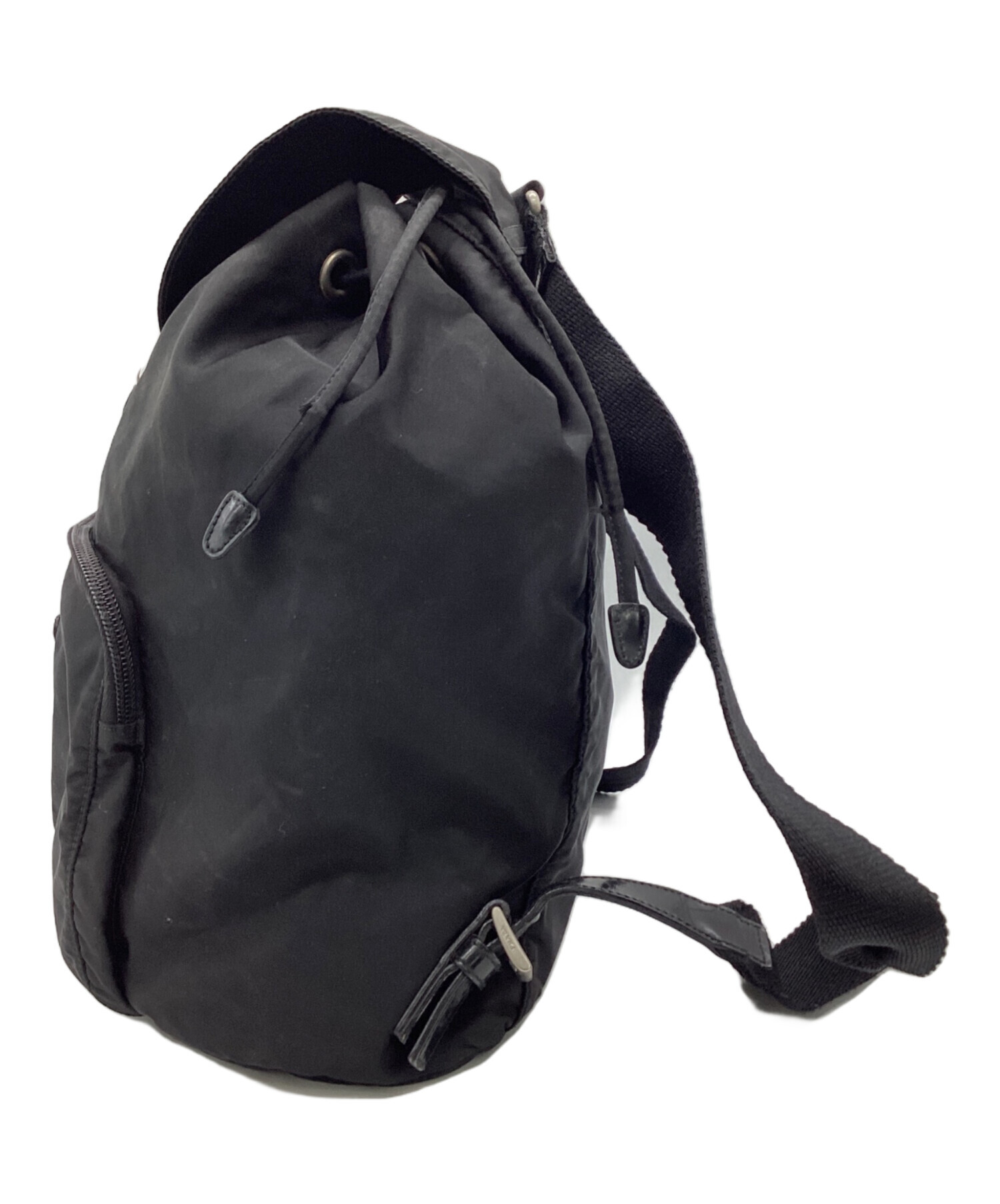 プラダ　ナイロン　リュック　現行　(ジャンク品) 中古・古着通販】PRADA (プラダ) ナイロンリュック ブラック｜ブランド
