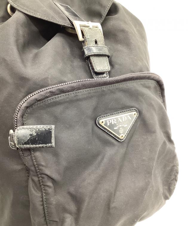 中古・古着通販】PRADA (プラダ) ナイロンリュック ブラック｜ブランド