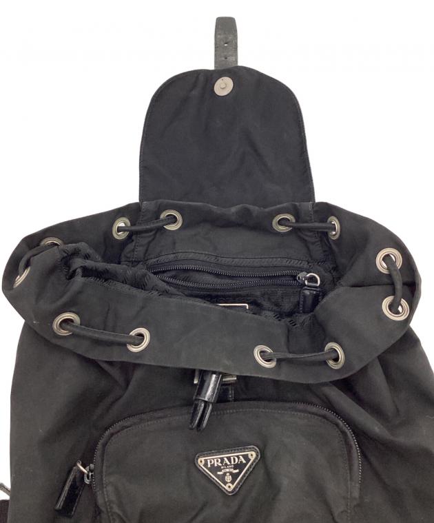 中古・古着通販】PRADA (プラダ) ナイロンリュック ブラック｜ブランド
