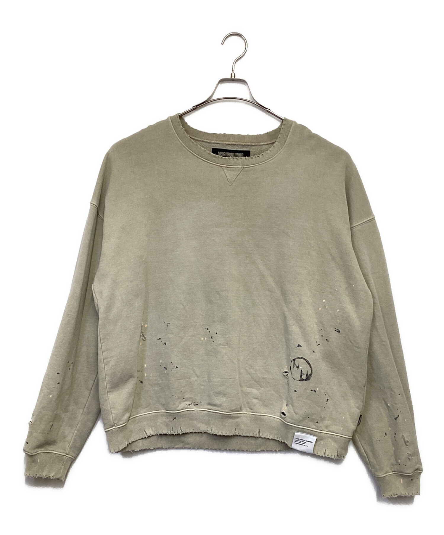 中古・古着通販】NEIGHBORHOOD (ネイバーフッド) DAMAGE SWEATSHIRT