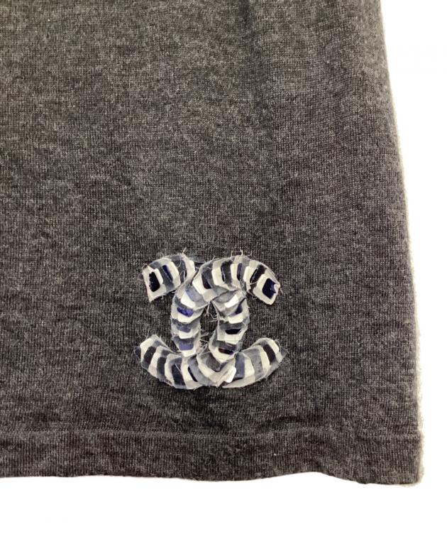 中古・古着通販】CHANEL (シャネル) カシミヤ混 ニット ブラック