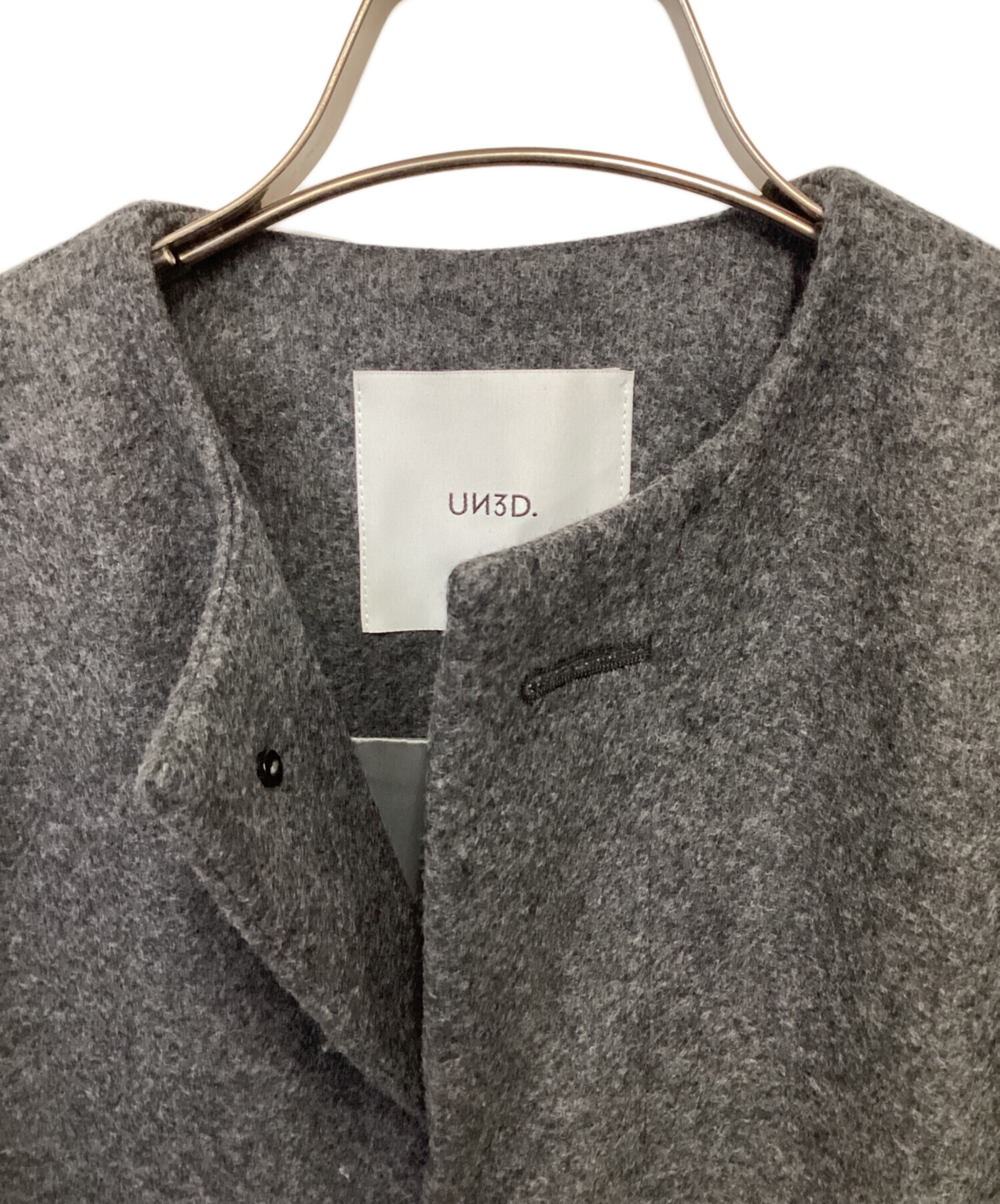 中古・古着通販】UN3D. (アンスリード) TUCK SHOLDER LONG CT（タック