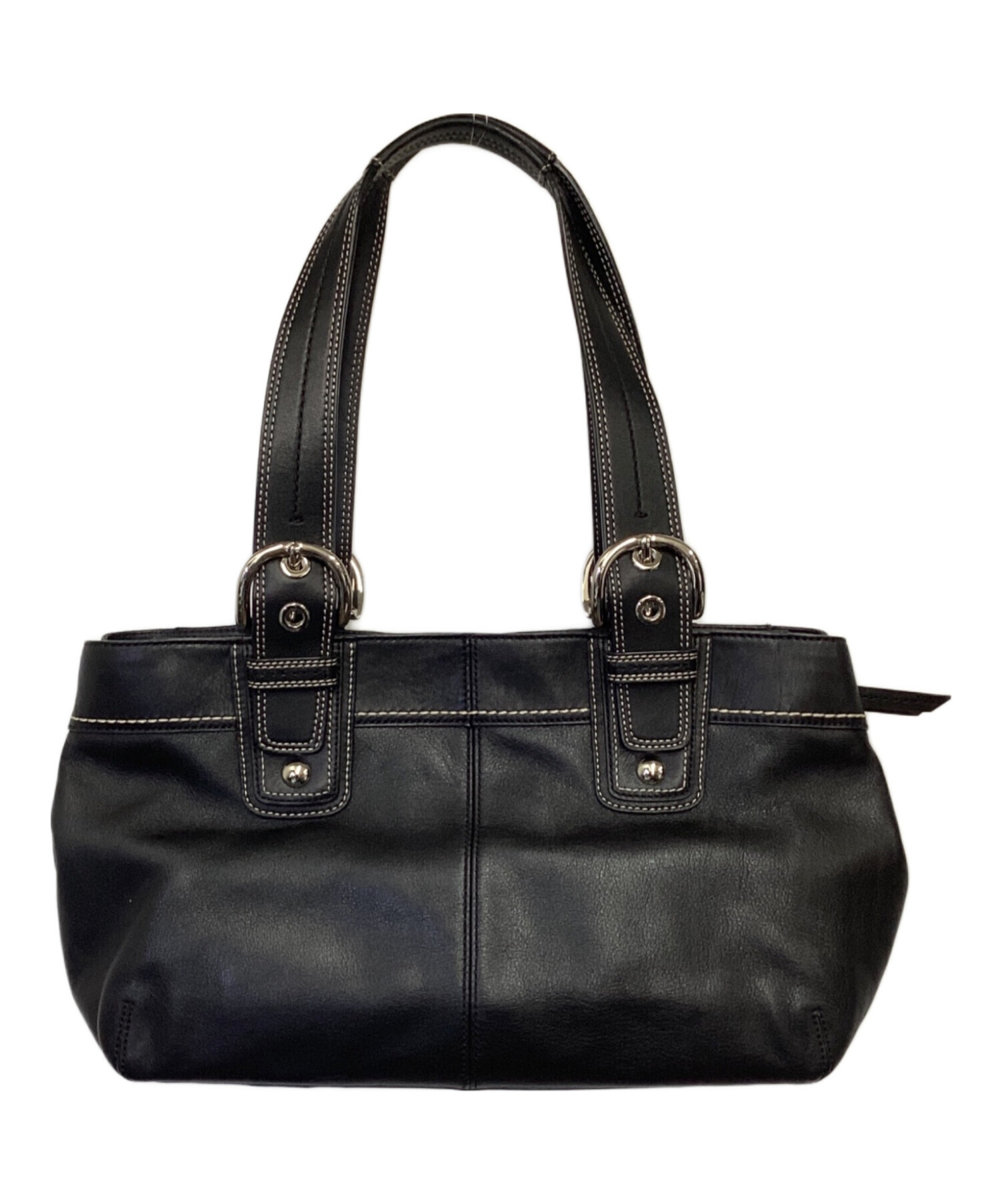 coach コーチ F25669 ロゴ トートバッグ レザー 未使用 中古・古着通販】COACH (コーチ) トートバッグ ブラック｜ブランド