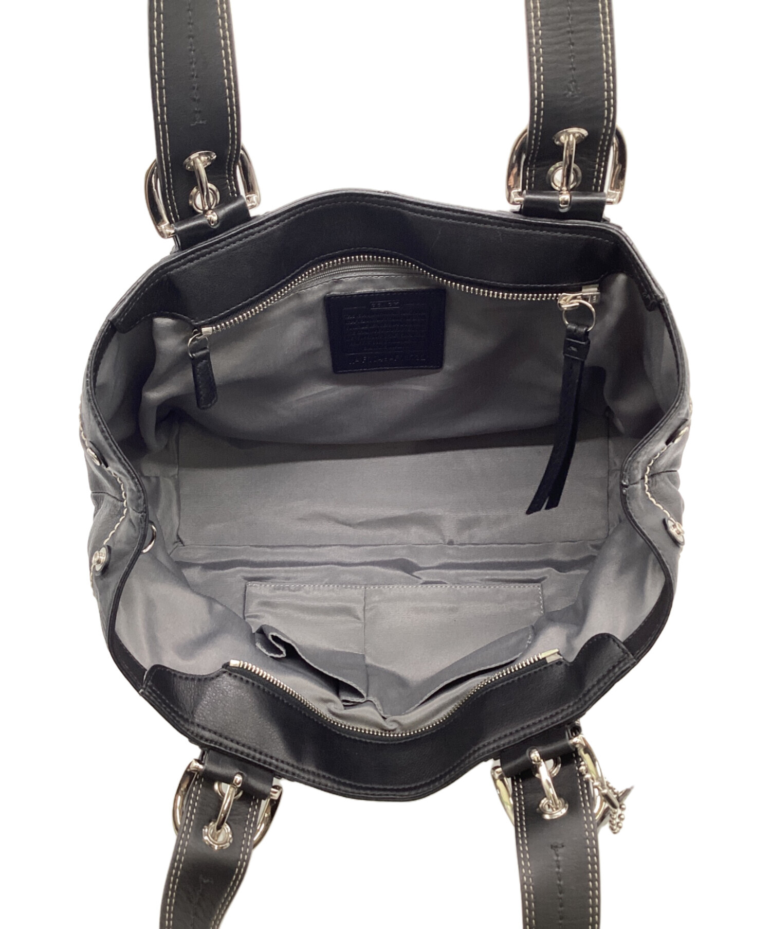 中古・古着通販】COACH (コーチ) トートバッグ ブラック｜ブランド