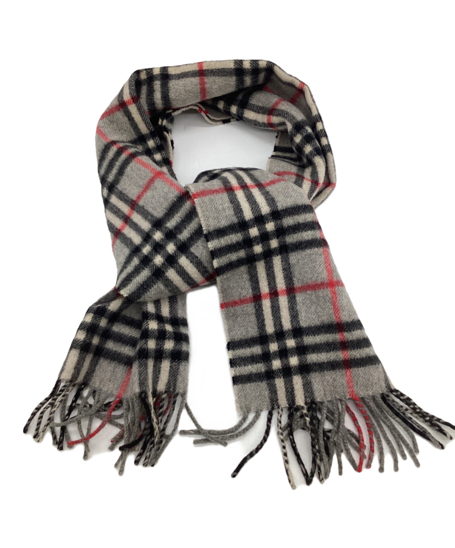 中古・古着通販】Burberry's (バーバリーズ) カシミヤマフラー グレー