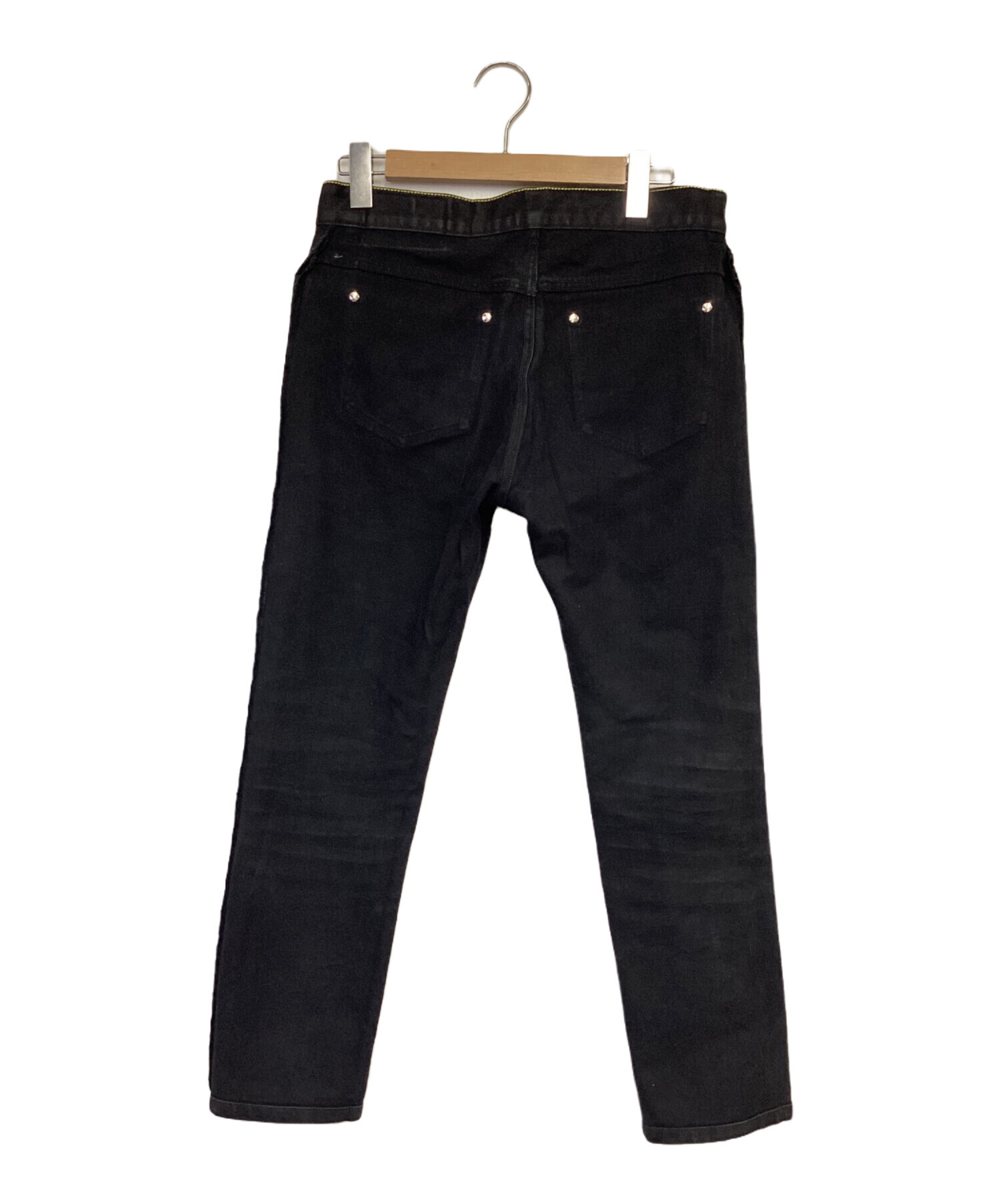 LOUIS VUITTON ルイ ヴィトン ブラックデニムパンツ ジーンズ 36 中古・古着通販】LOUIS VUITTON (ルイ ヴィトン) スリム ストレッチ
