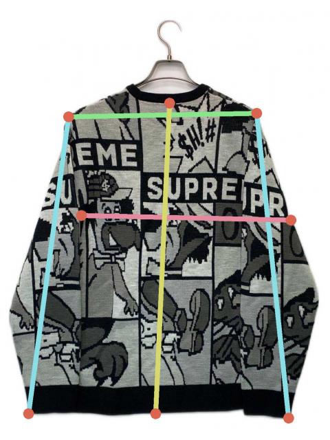 中古・古着通販】SUPREME (シュプリーム) Cartoon Sweater ホワイト