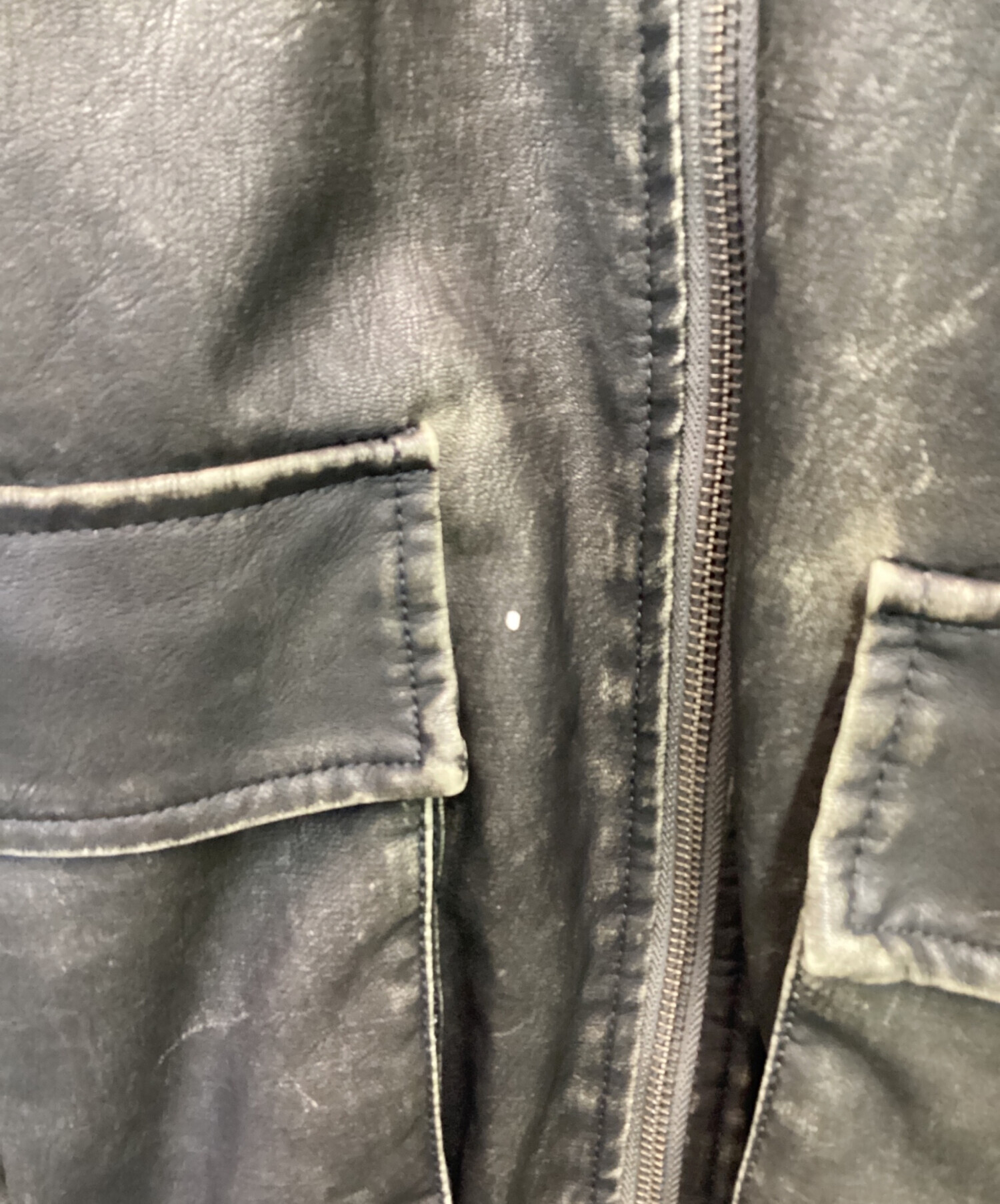 中古・古着通販】SLY (スライ) ヴィンテージフェイクレザーブルゾン