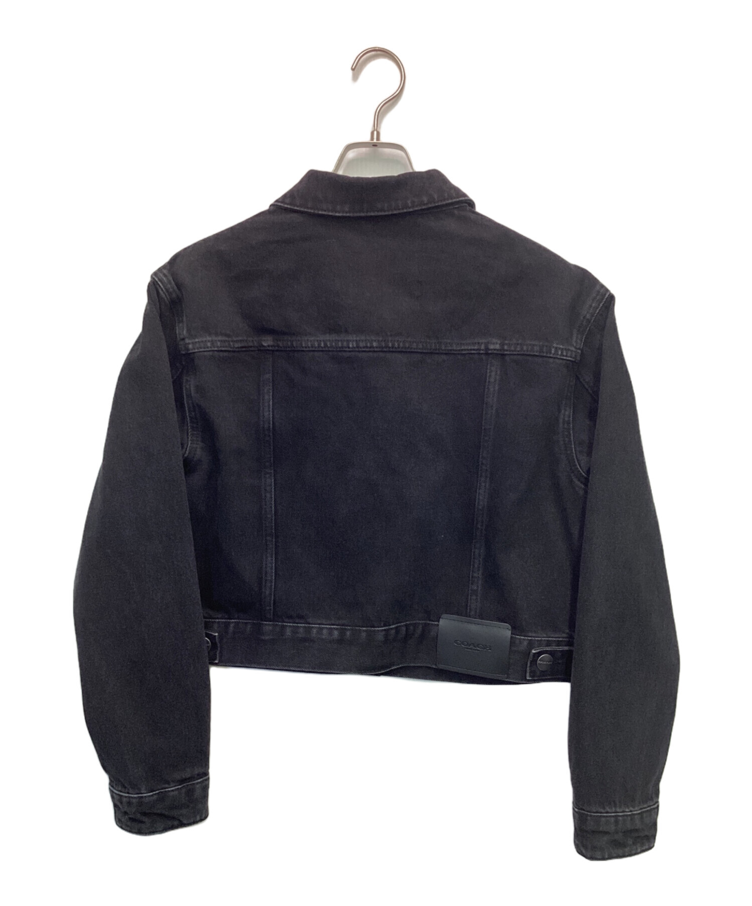 中古・古着通販】COACH (コーチ) デニムジャケット ブラック サイズ:M