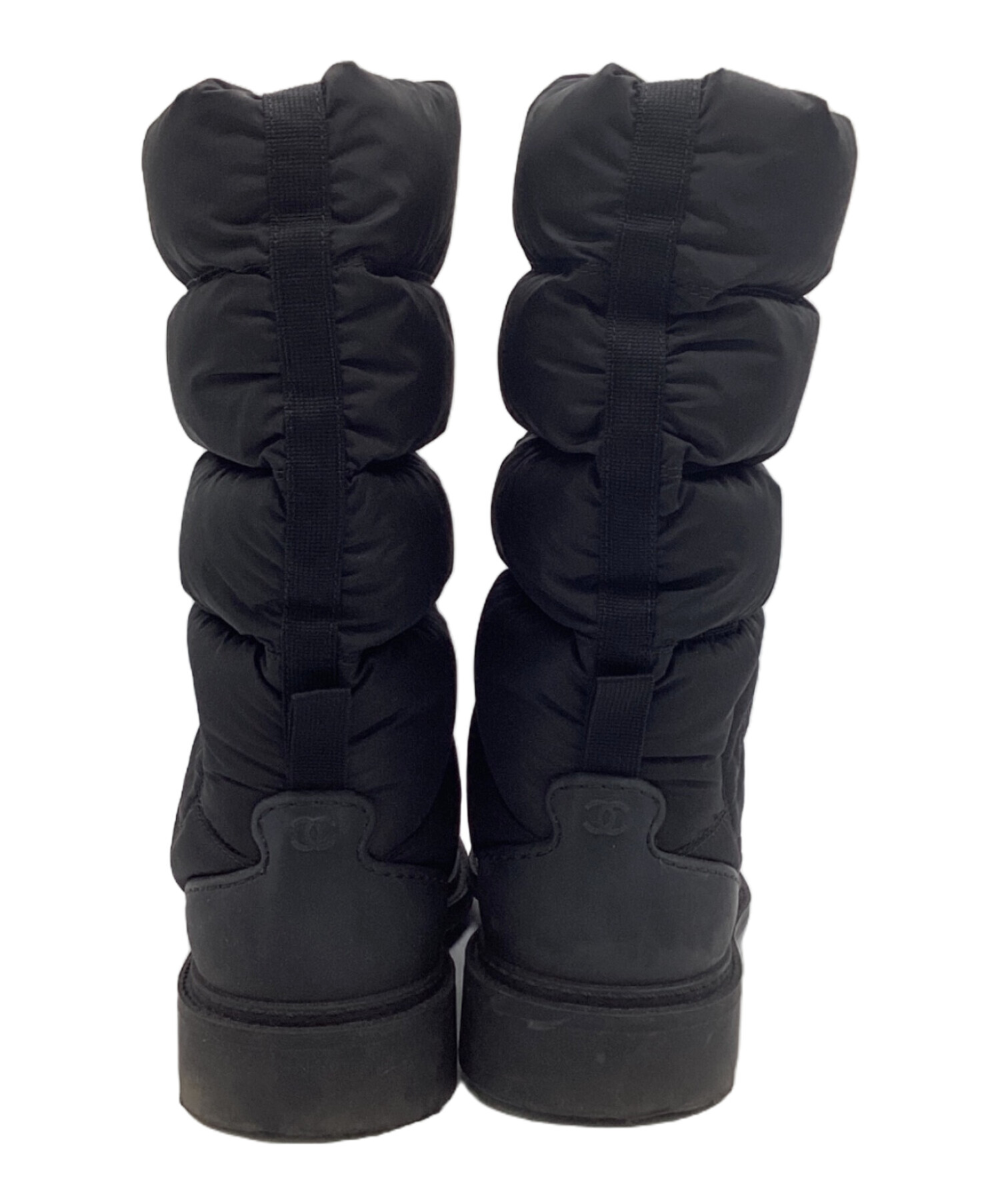 中古・古着通販】CHANEL (シャネル) ココマークスノーブーツ ブラック