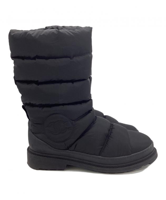 中古・古着通販】CHANEL (シャネル) ココマークスノーブーツ ブラック