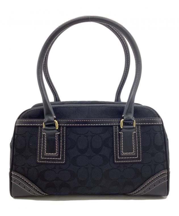 【極美品】コーチ F13131 レガシー シグネチャー ハンドバッグ 手提げ 中古・古着通販】COACH (コーチ) シグネチャー ハンドバッグ ブラック