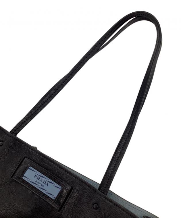 中古・古着通販】PRADA (プラダ) エティケット トートバッグ ブラック