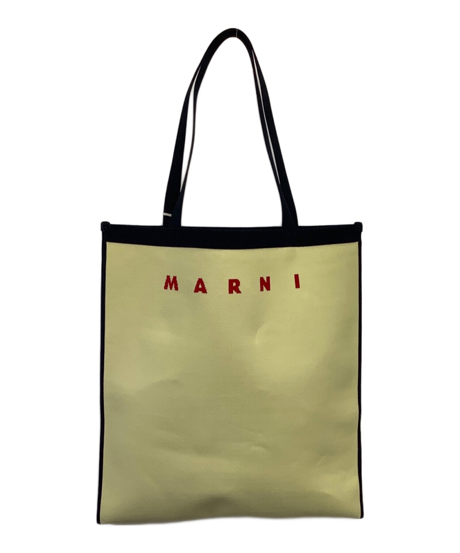 中古・古着通販】MARNI (マルニ) トートバッグ アイボリー×ネイビー