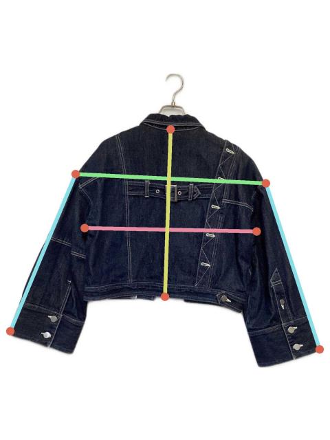 中古・古着通販】AULA (オーラ) アシンメトリー リメイク デニム