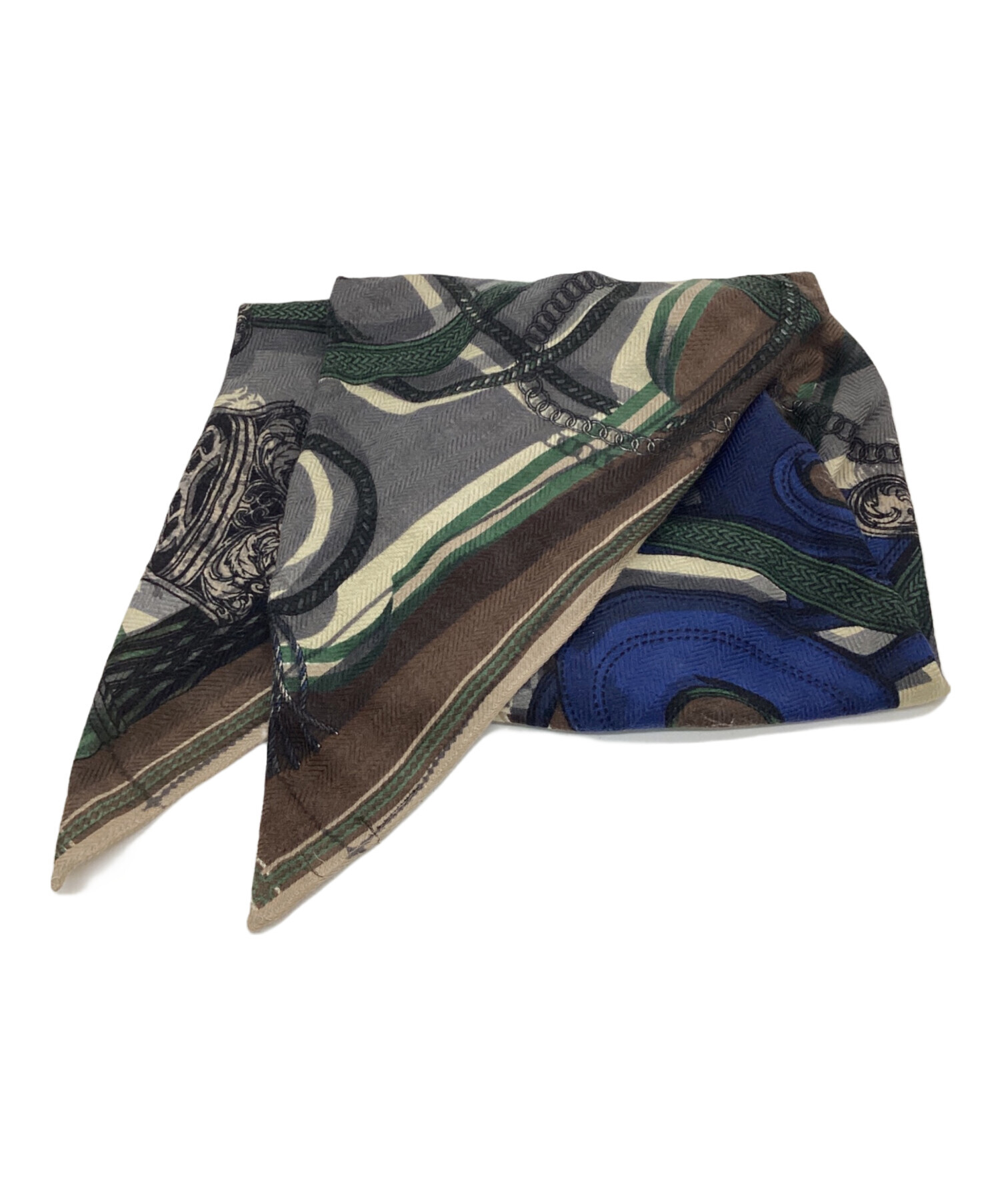 中古・古着通販】manipuri (マニプリ) ウールシルクストール ブラウン