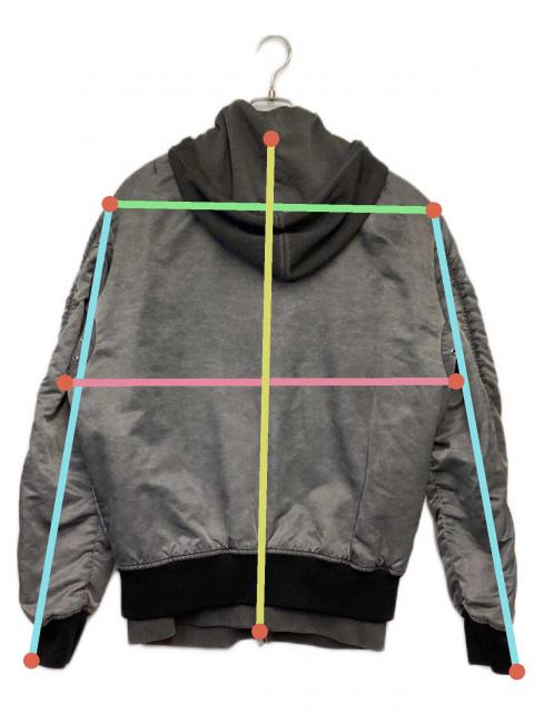 中古・古着通販】DIESEL (ディーゼル) レイヤード ボンバージャケット