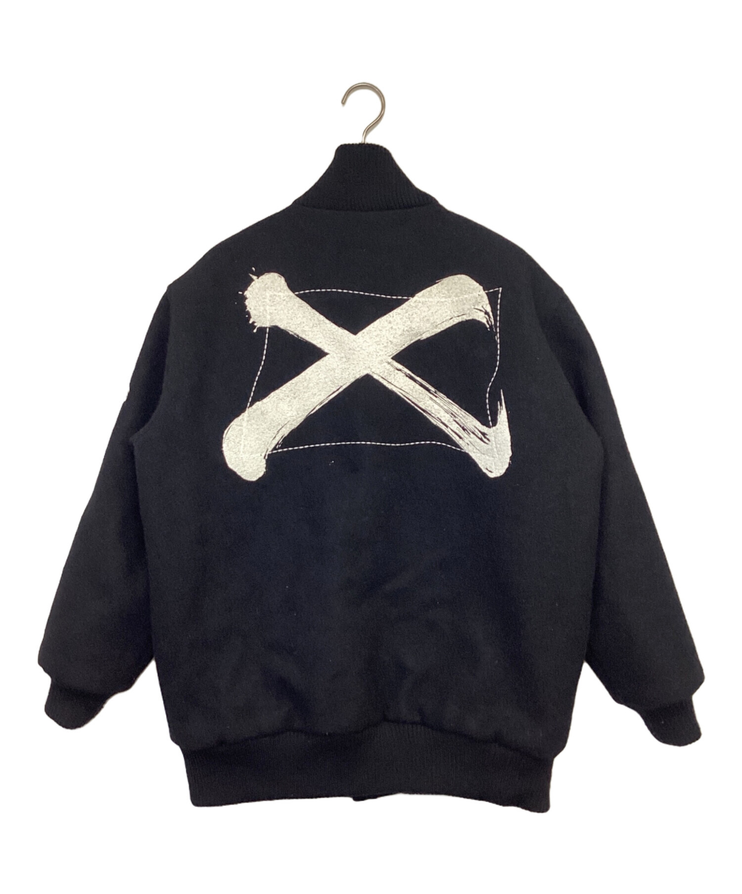 中古・古着通販】GDC (ジーディーシー) ウールスタジャン ブラック