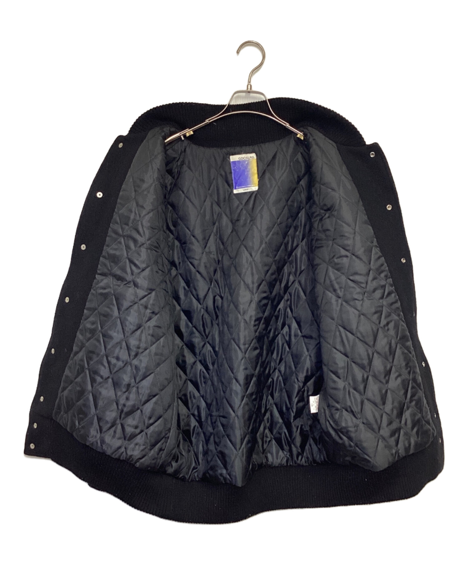 中古・古着通販】GDC (ジーディーシー) ウールスタジャン ブラック