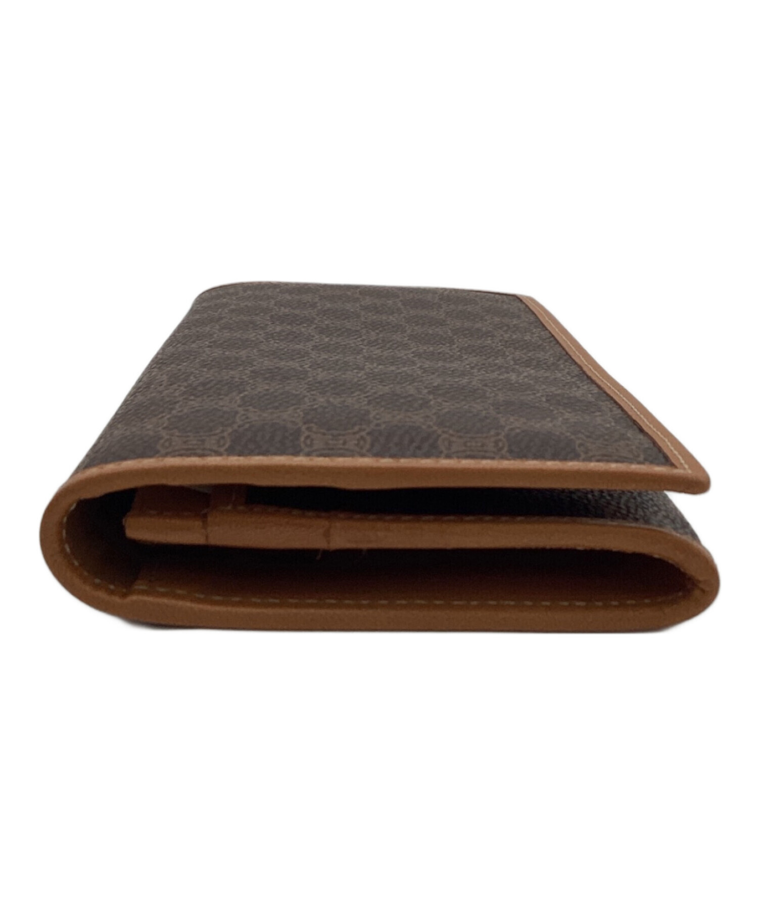 中古・古着通販】CELINE (セリーヌ) マカダム 長財布 ブラウン