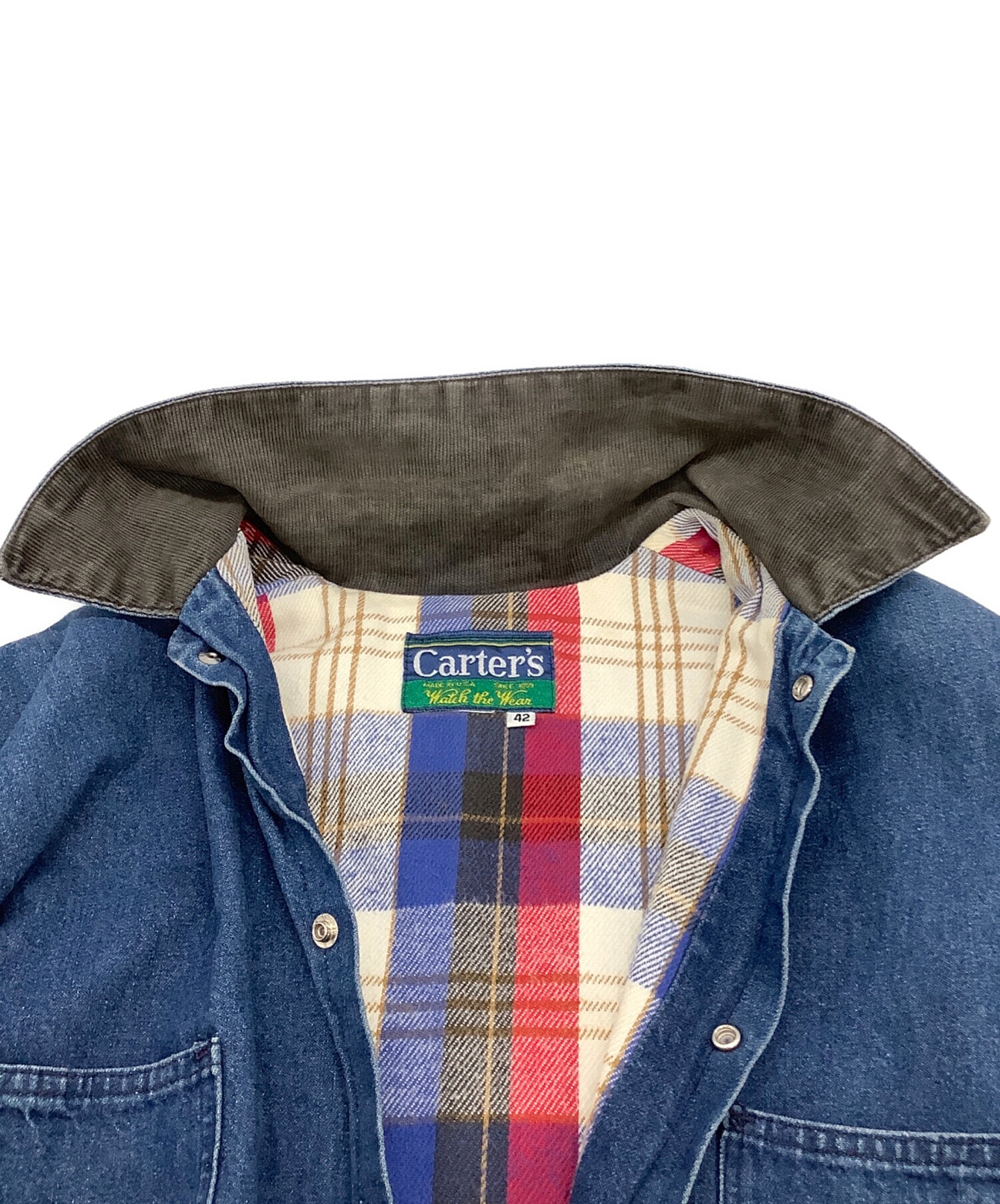 中古・古着通販】Carter's (カーターズ) カバーオール インディゴ