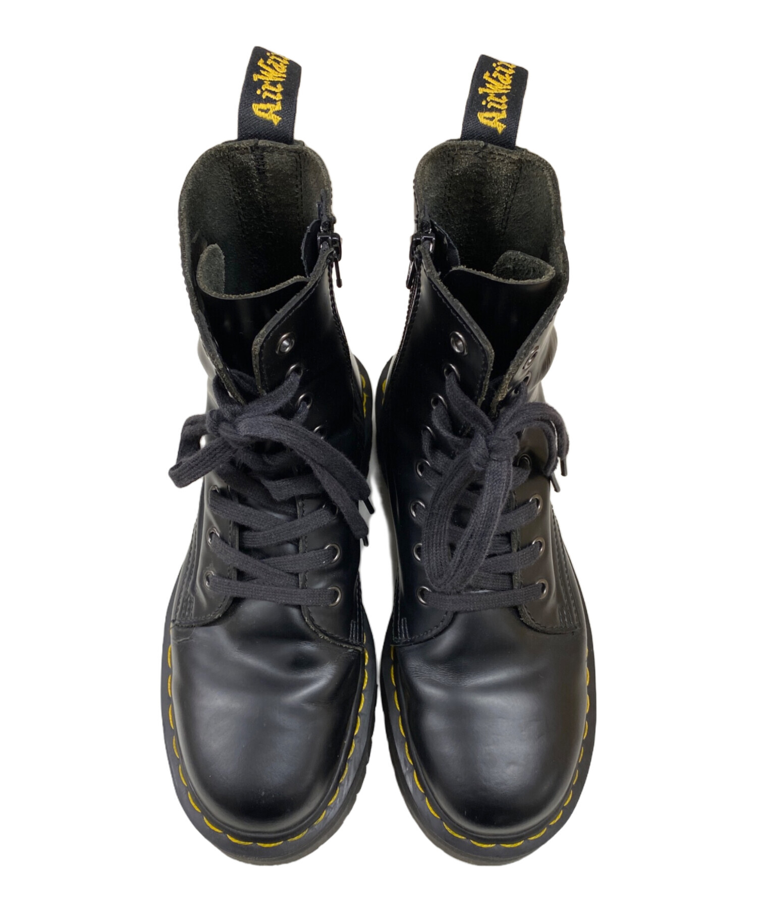 【数回使用程度】ドクターマーチン JADON UK7 ブラック 黒 厚底 中古・古着通販】Dr.Martens (ドクターマーチン) JADON ブラック