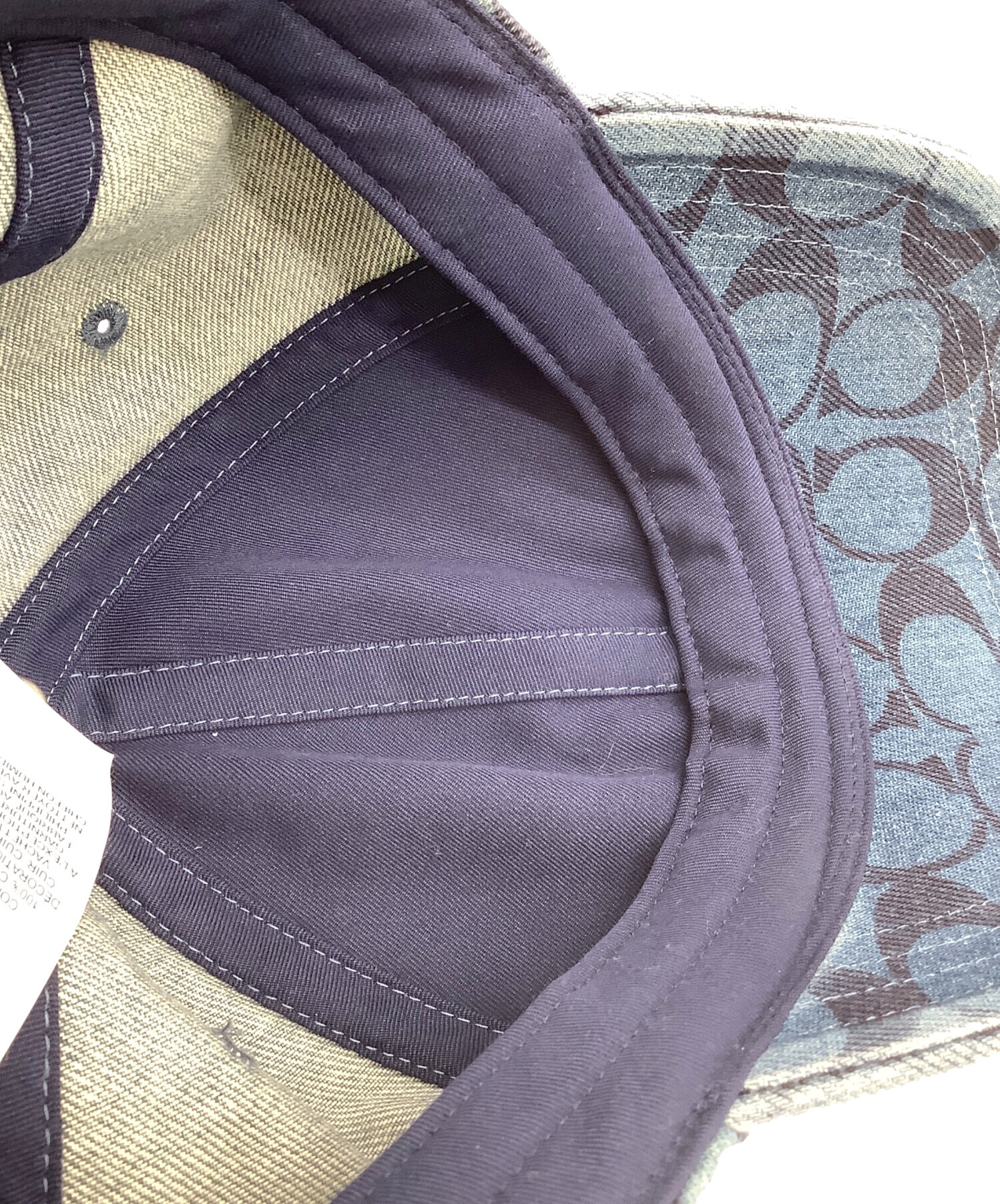 中古・古着通販】COACH (コーチ) シグネチャー デニム キャップ