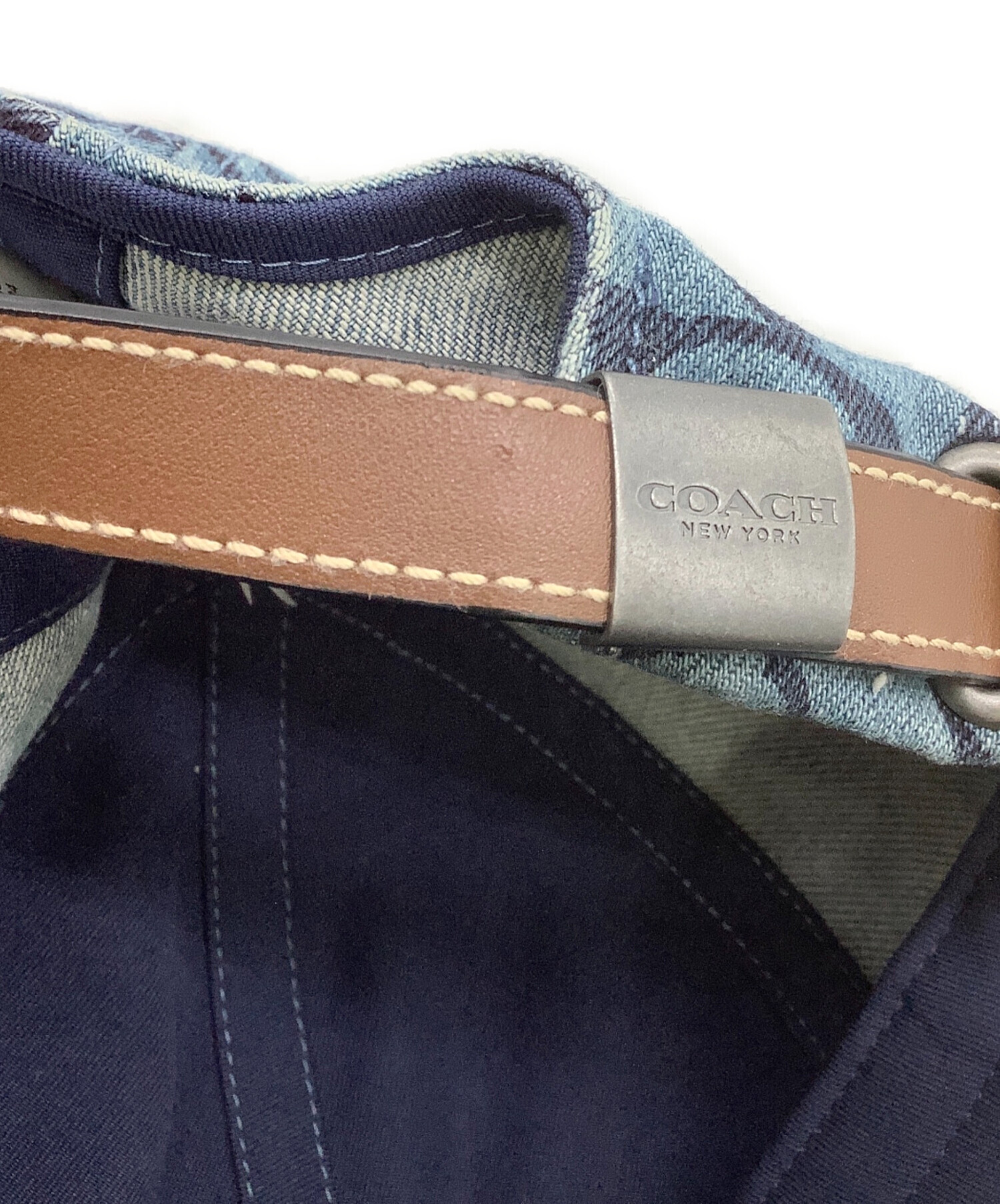 中古・古着通販】COACH (コーチ) シグネチャー デニム キャップ