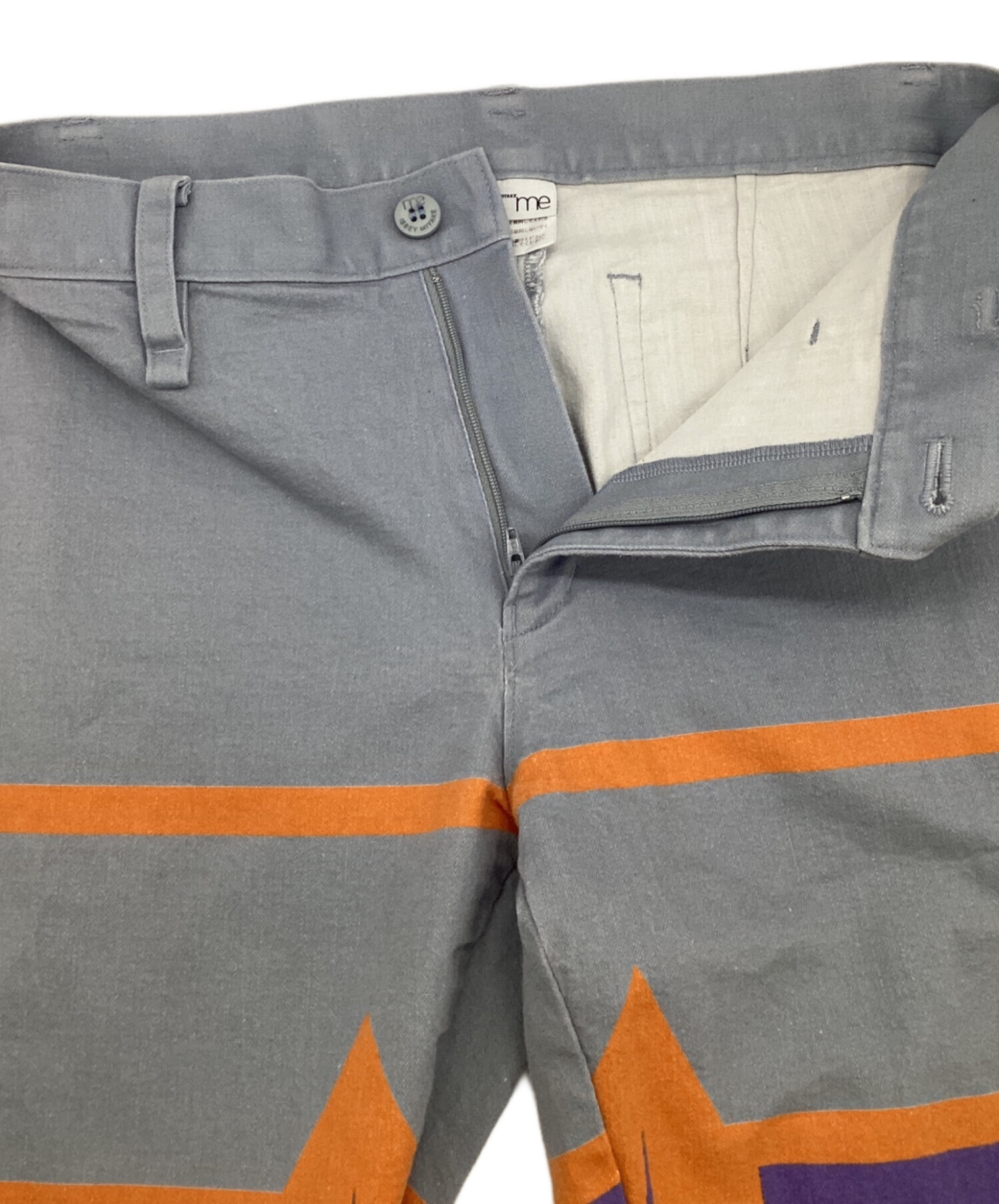 タグ付き　イッセイミヤケ　me　デニムパンツ　ライトグレー 中古・古着通販】me ISSEY MIYAKE (ミーイッセイ ミヤケ) デニムパンツ