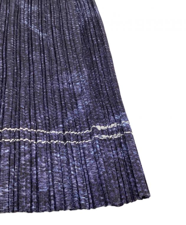 PLEATS PLEASE スカート ネイビー サイズ3 中古・古着通販】PLEATS PLEASE (プリーツプリーズ) プリーツ スカート