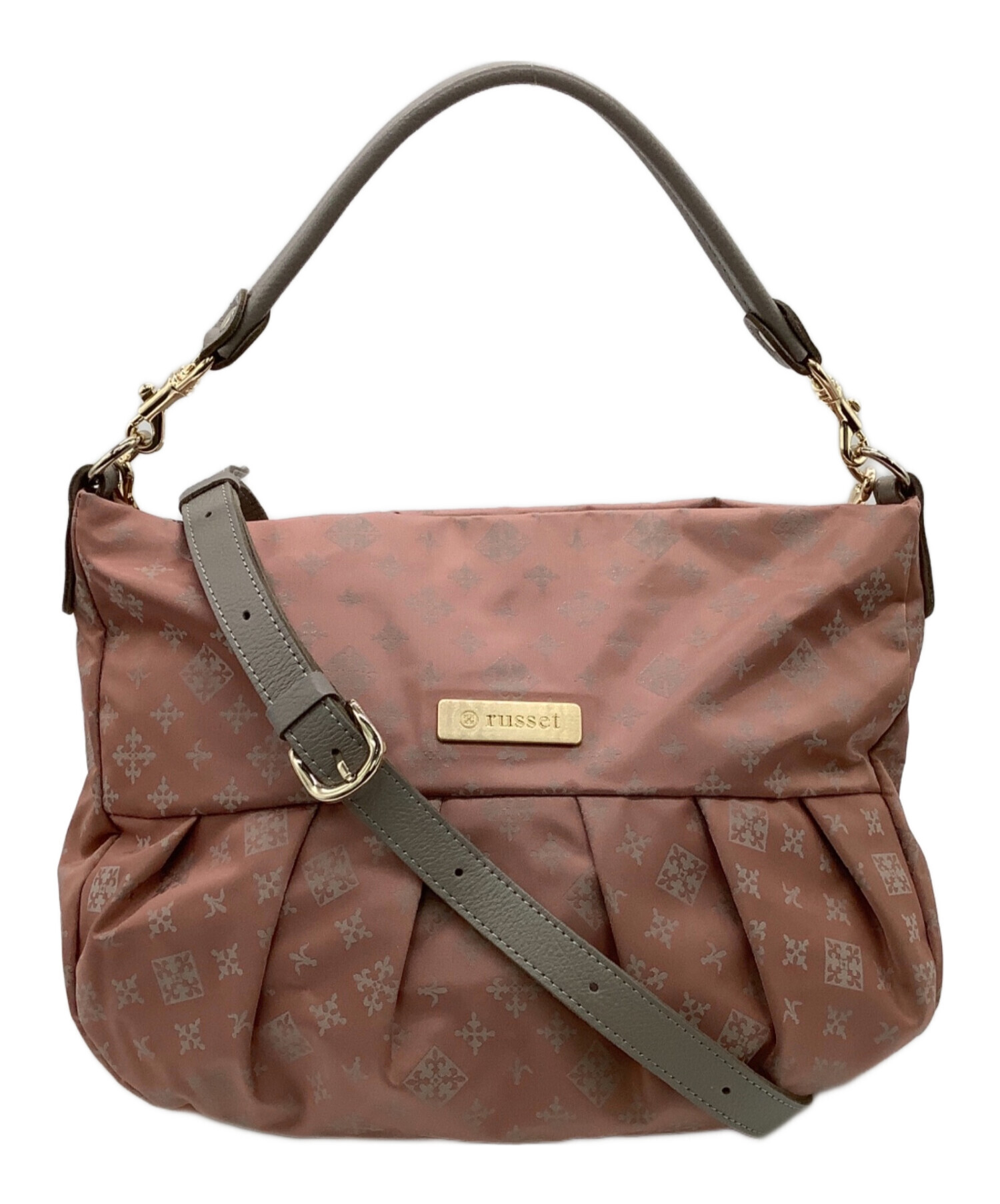中古・古着通販】russet (ラシット) 2WAYバッグ ピンク×グレー