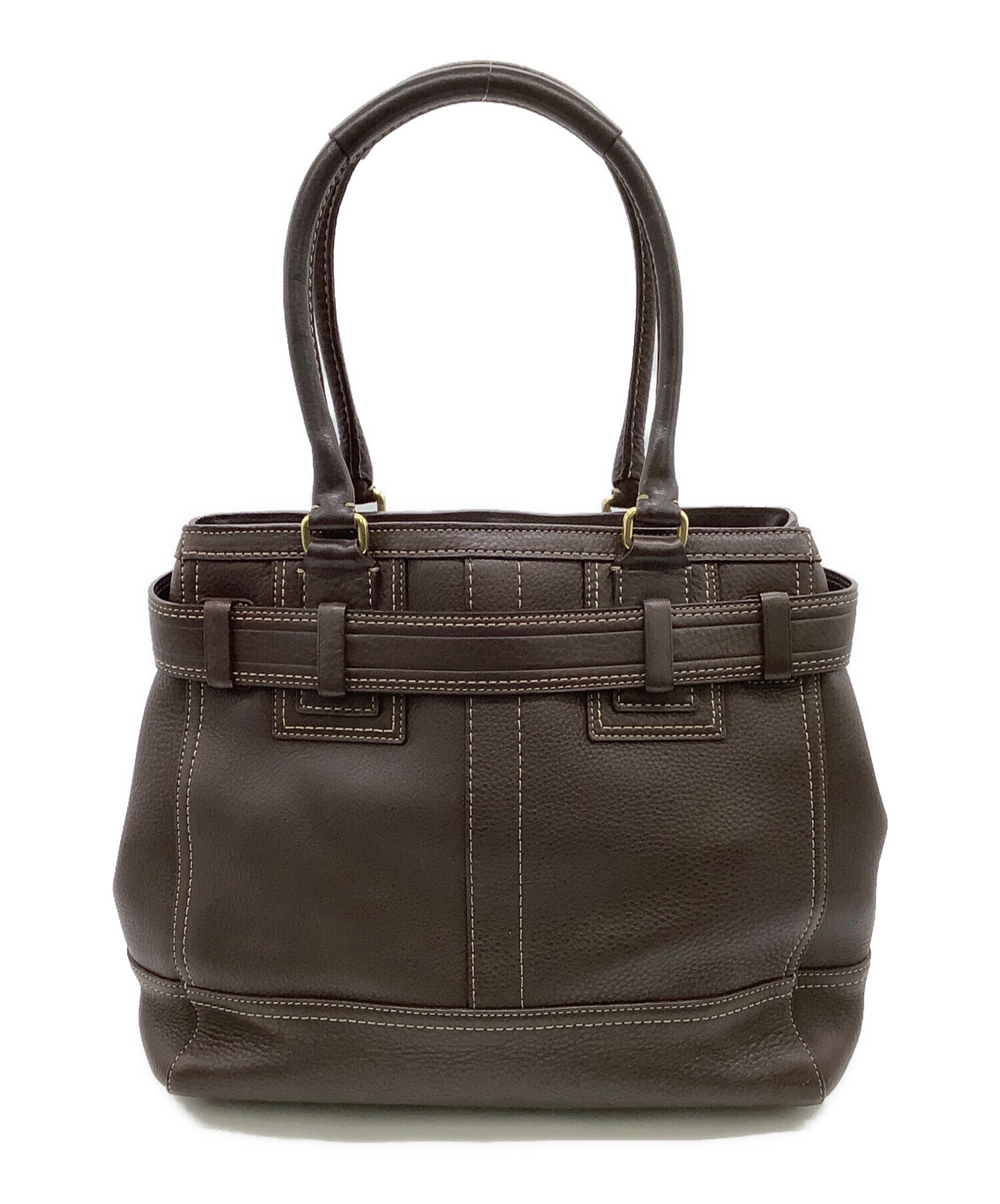 コーチ COACH ハンプトンズ ハンドバッグ トート シグネチャー レザー 