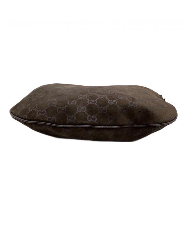 中古・古着通販】GUCCI (グッチ) スウェードショルダーバッグ ブラウン