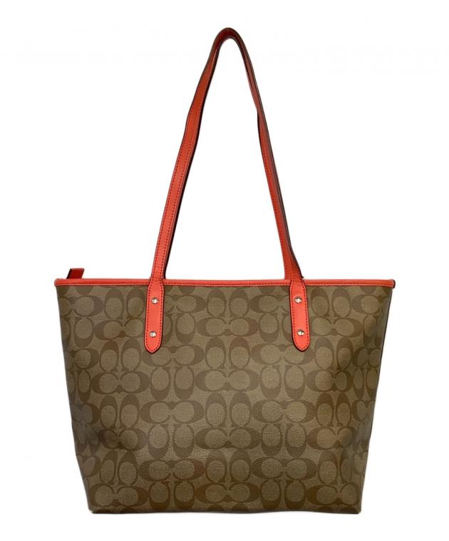 中古・古着通販】COACH (コーチ) シグネチャー トートバッグ ベージュ