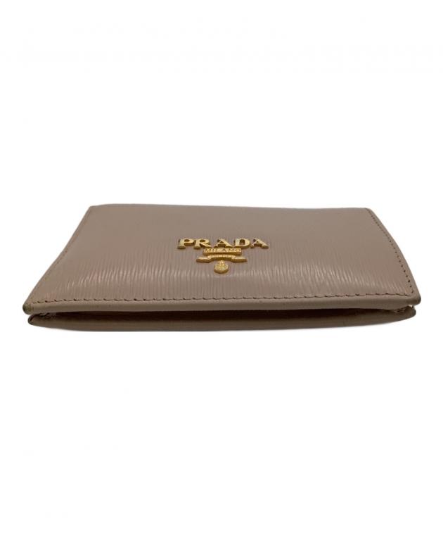 中古・古着通販】PRADA (プラダ) エピ 2つ折り財布 ベージュ｜ブランド 
