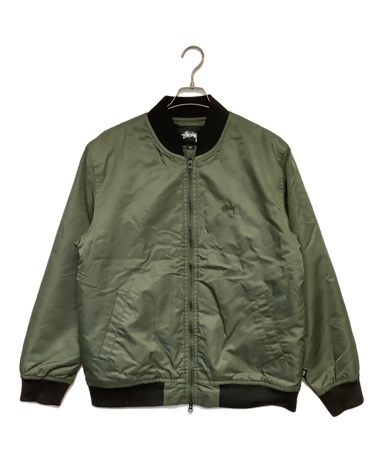 中古・古着通販】stussy (ステューシー) フライトジャケット グリーン