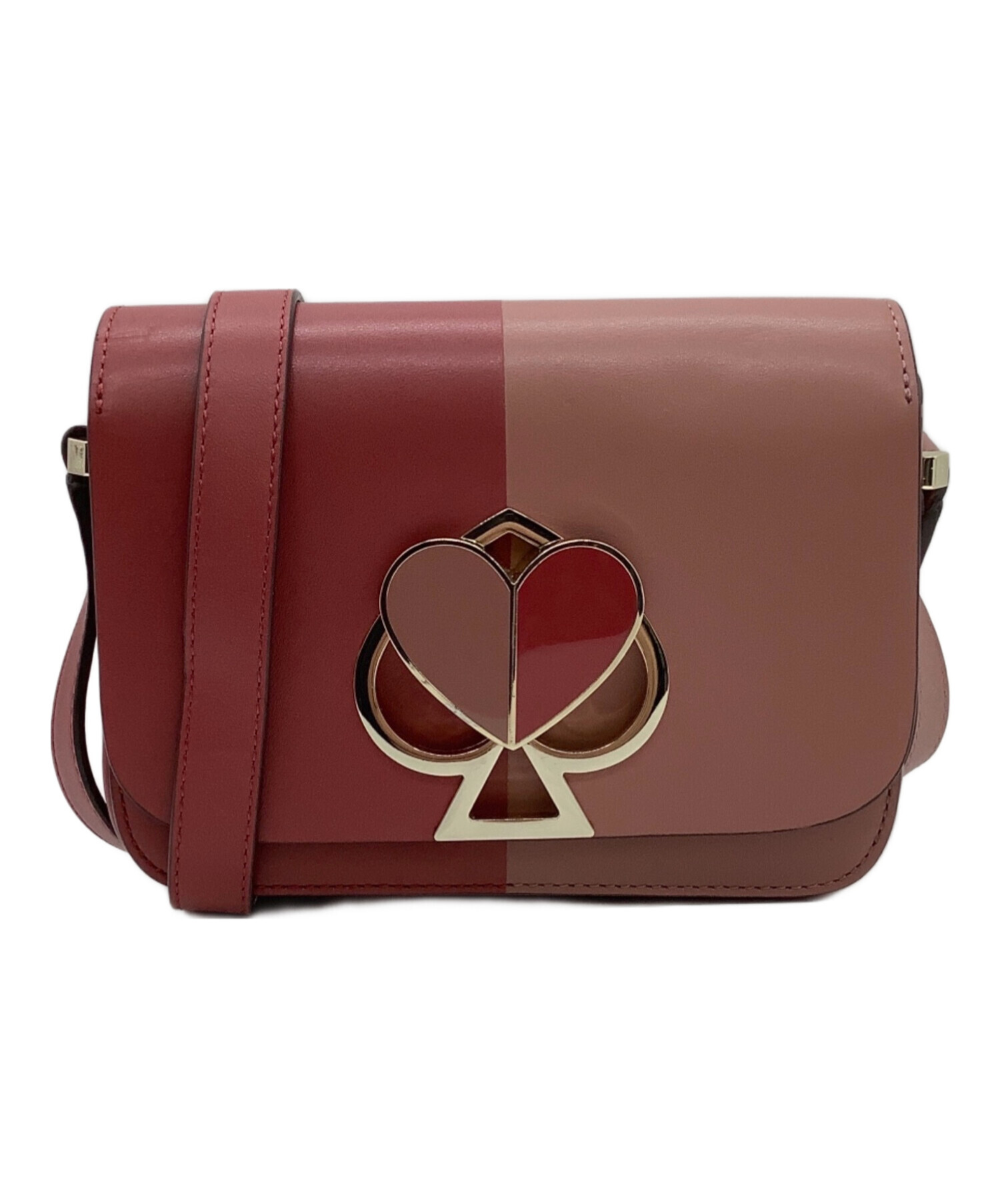 ケイトスペード ショルダーバッグ ニコラ ツイストロック スペード レザー 中古・古着通販】Kate Spade (ケイトスペード) ニコラ ツイストロック