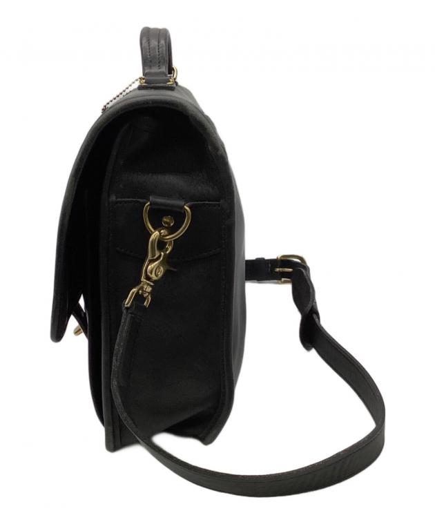 中古・古着通販】COACH (コーチ) ビジネス ショルダーバッグ ブラック