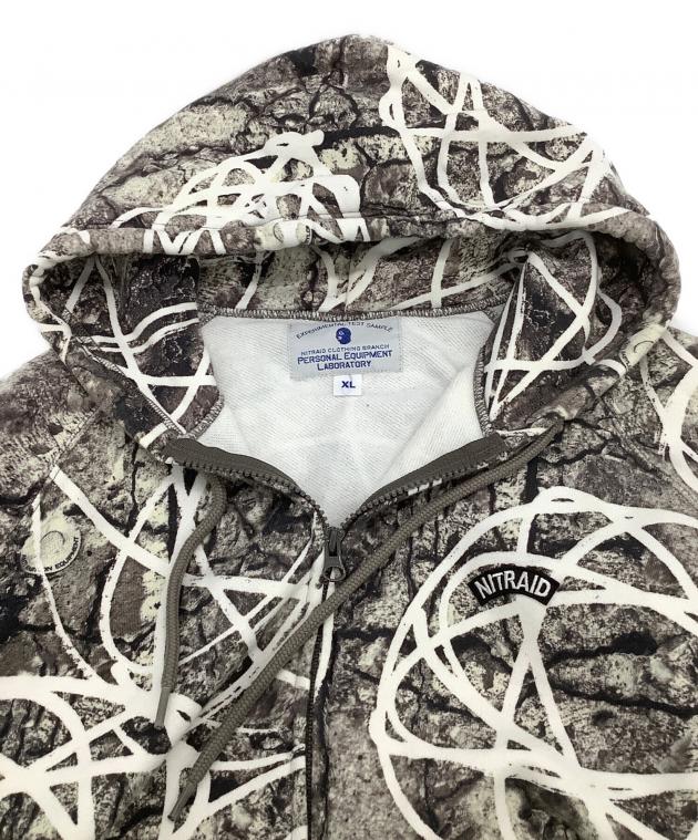 中古・古着通販】NITRAID (ナイトレイド) ジップパーカー グレー