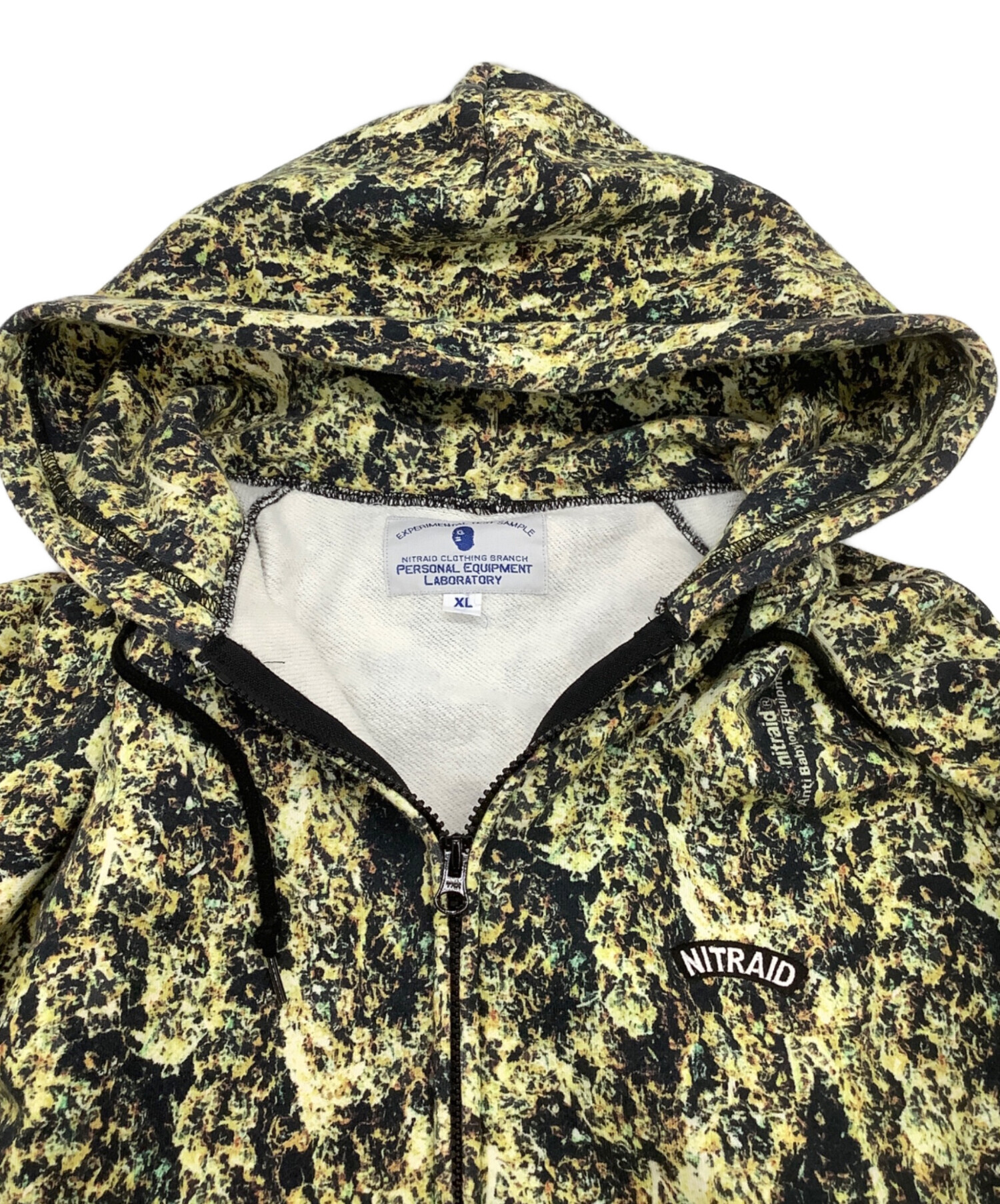 中古・古着通販】NITRAID (ナイトレイド) ジップパーカー イエロー