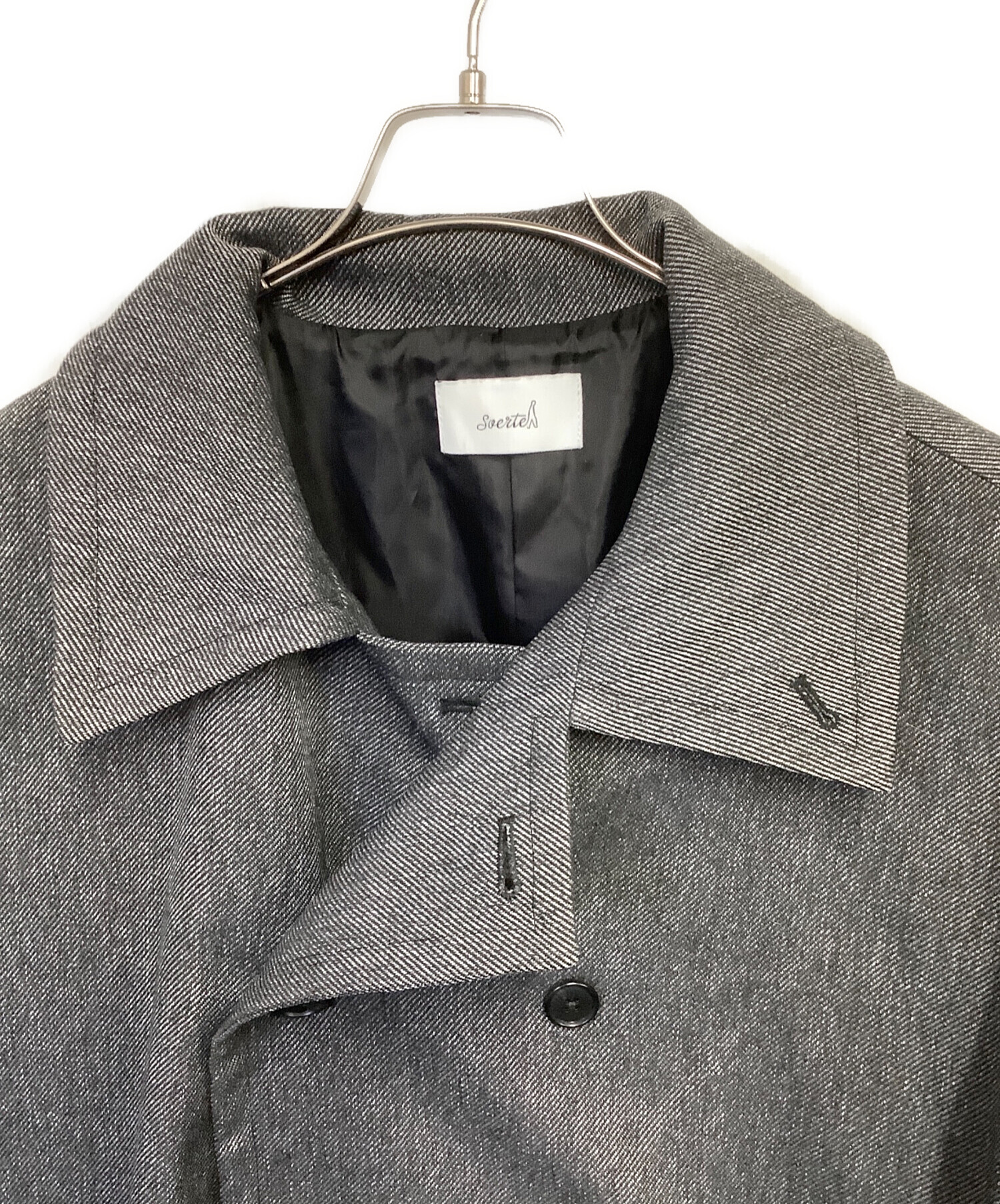 中古・古着通販】soerte (ソエルテ) Oversize double breasted stand