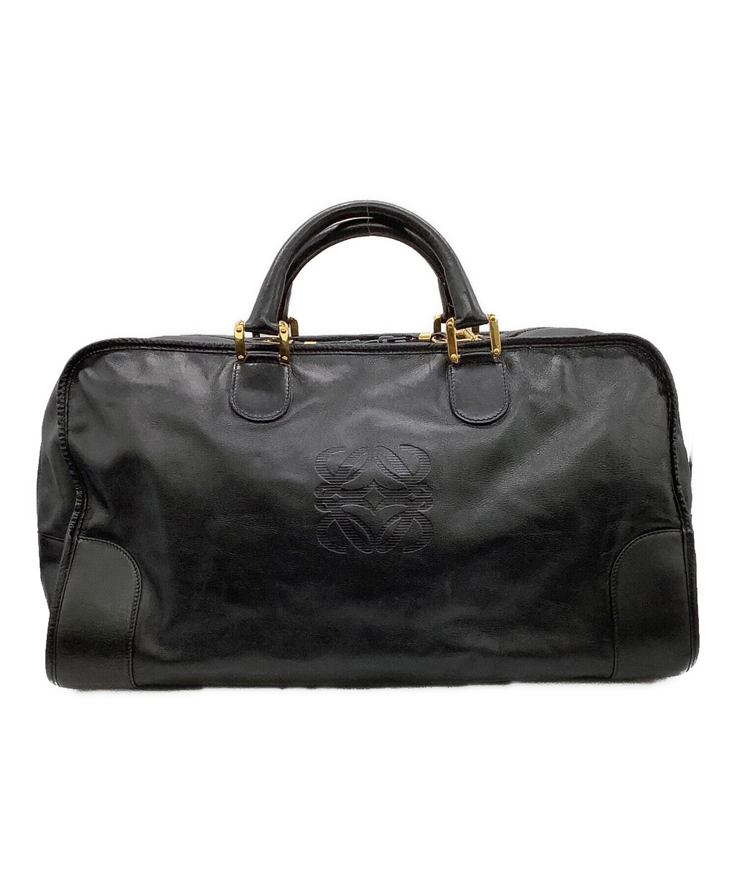 中古・古着通販】LOEWE (ロエベ) アマソナ ボストンバッグ ブラック