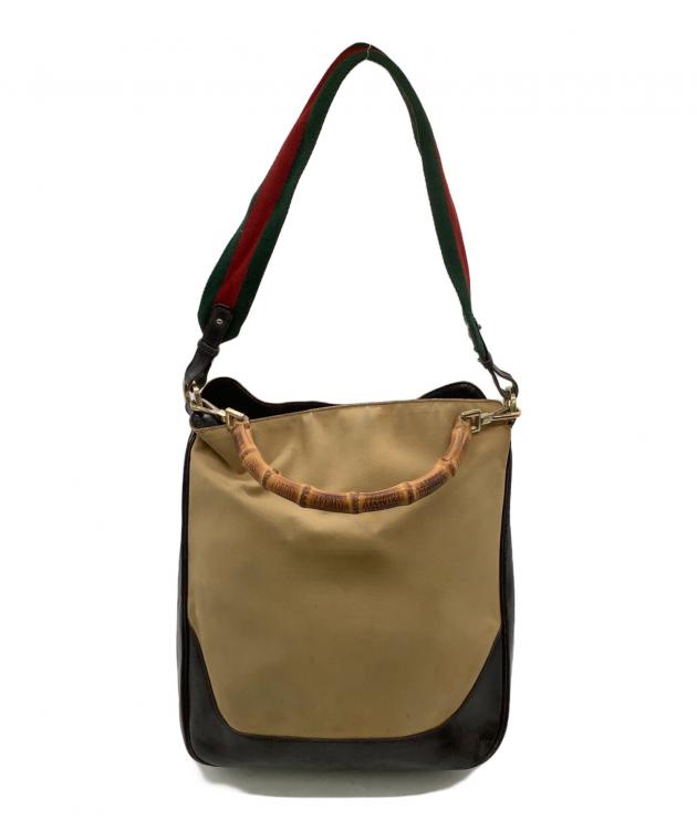 中古・古着通販】GUCCI (グッチ) バンブー 2WAYショルダーバッグ