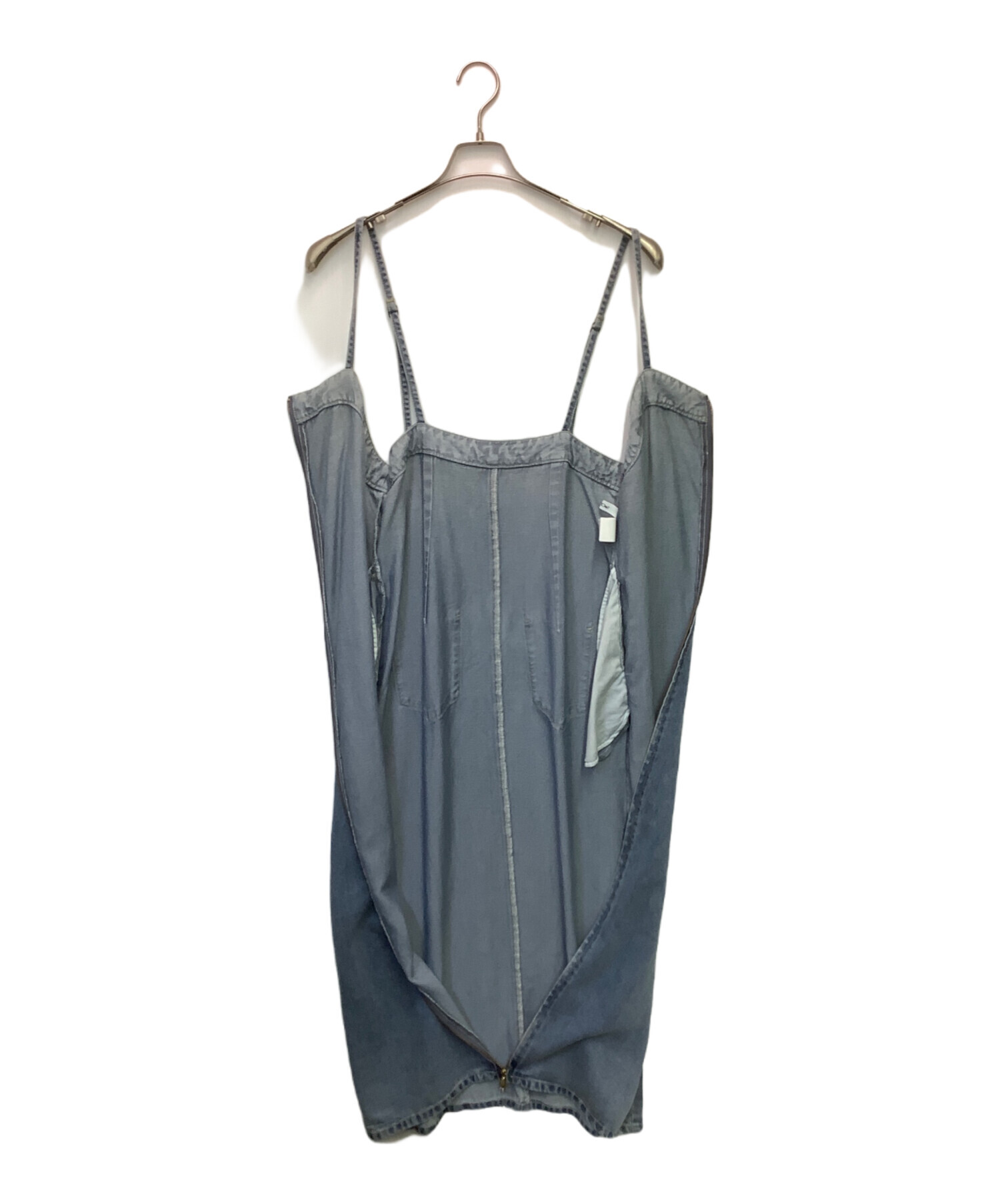 中古・古着通販】DOUDOU (ドゥドゥ) リヨセルデニムジャンスカ ブルー