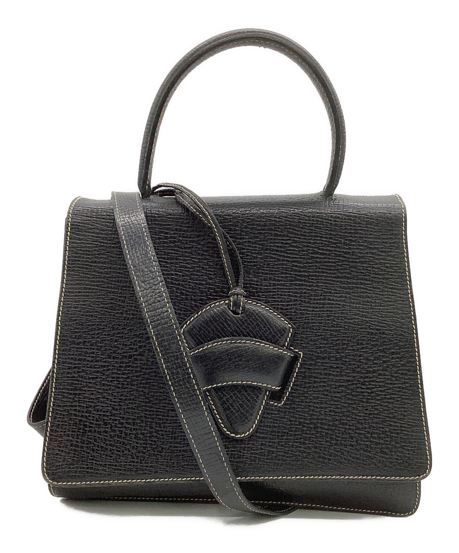 中古・古着通販】LOEWE (ロエベ) バルセロナ 2WAYバッグ ブラック 