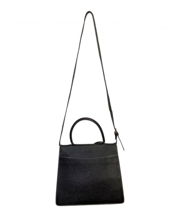 綺麗め中古 ロエベ Loewe バルセロナ 黒 レザー 2way ハンドバッグ 綺麗め中古 ロエベ Loewe バルセロナ 黒 レザー 2way ハンドバッグ