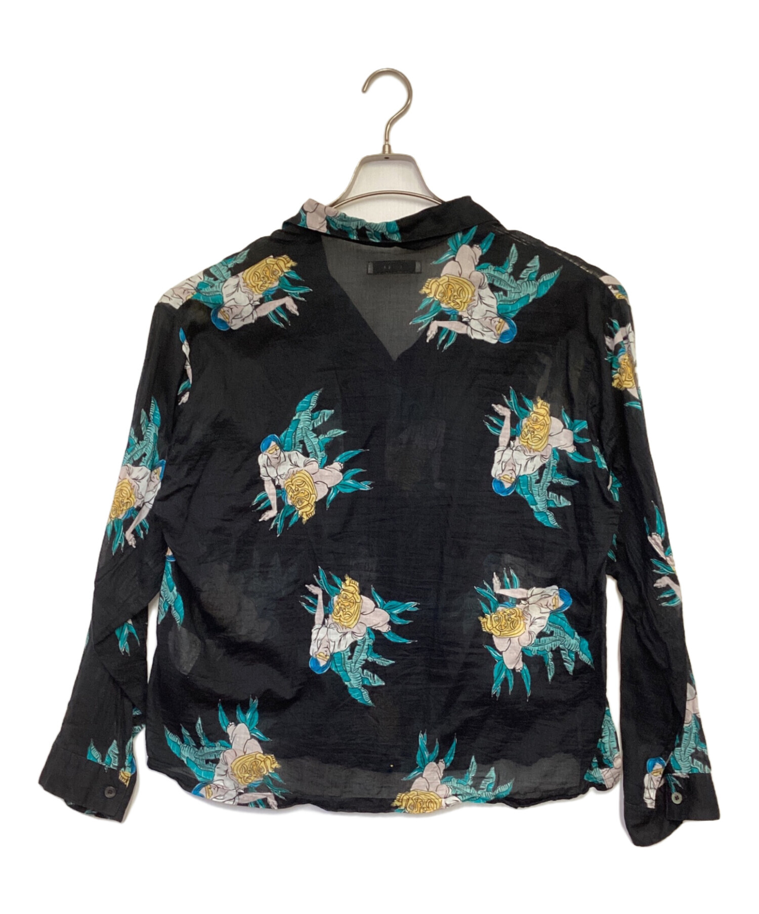 JieDa ALOHA LONE SHIRT/アロハシャツ/ブラック シャツ ALOHA LONE