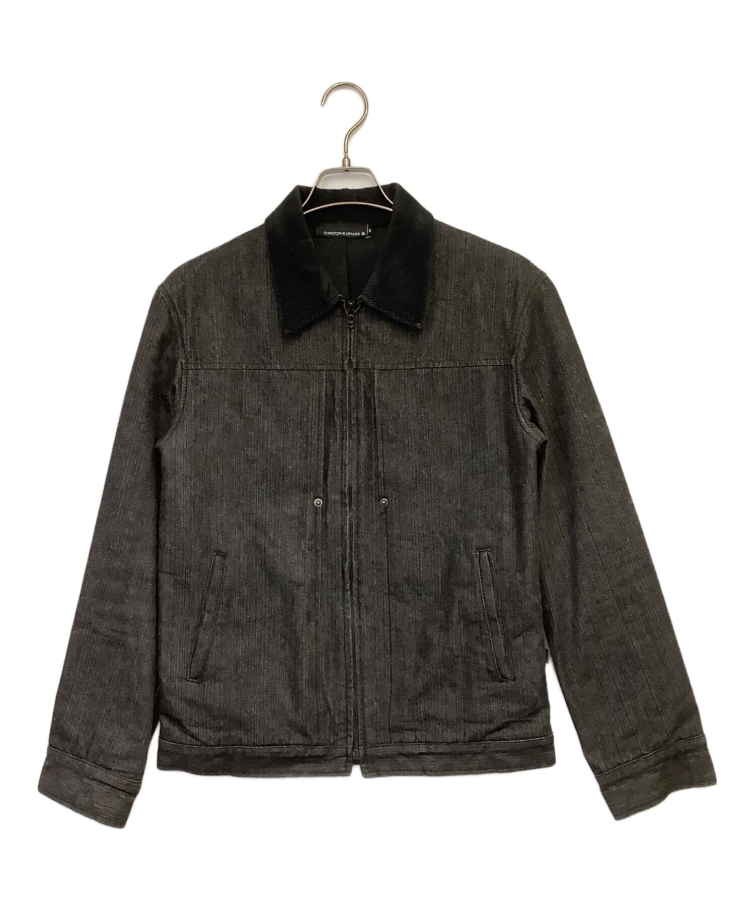 CHRISTOPHE LEMAIRE ダークデニムジャケット サイズ2 中古・古着通販】CHRISTOPHE LEMAIRE (クリストフ ルメール) ジップ