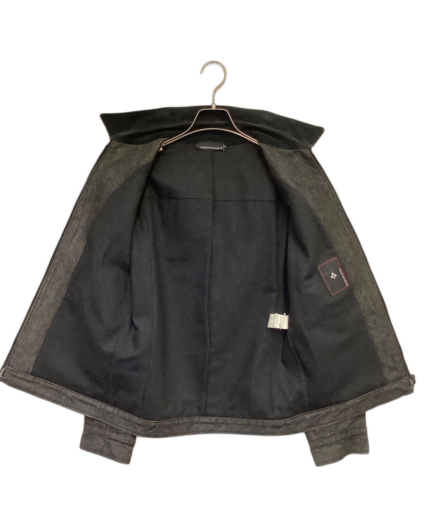 CHRISTOPHE LEMAIRE ダークデニムジャケット サイズ2 中古・古着通販】CHRISTOPHE LEMAIRE (クリストフ ルメール) ジップ