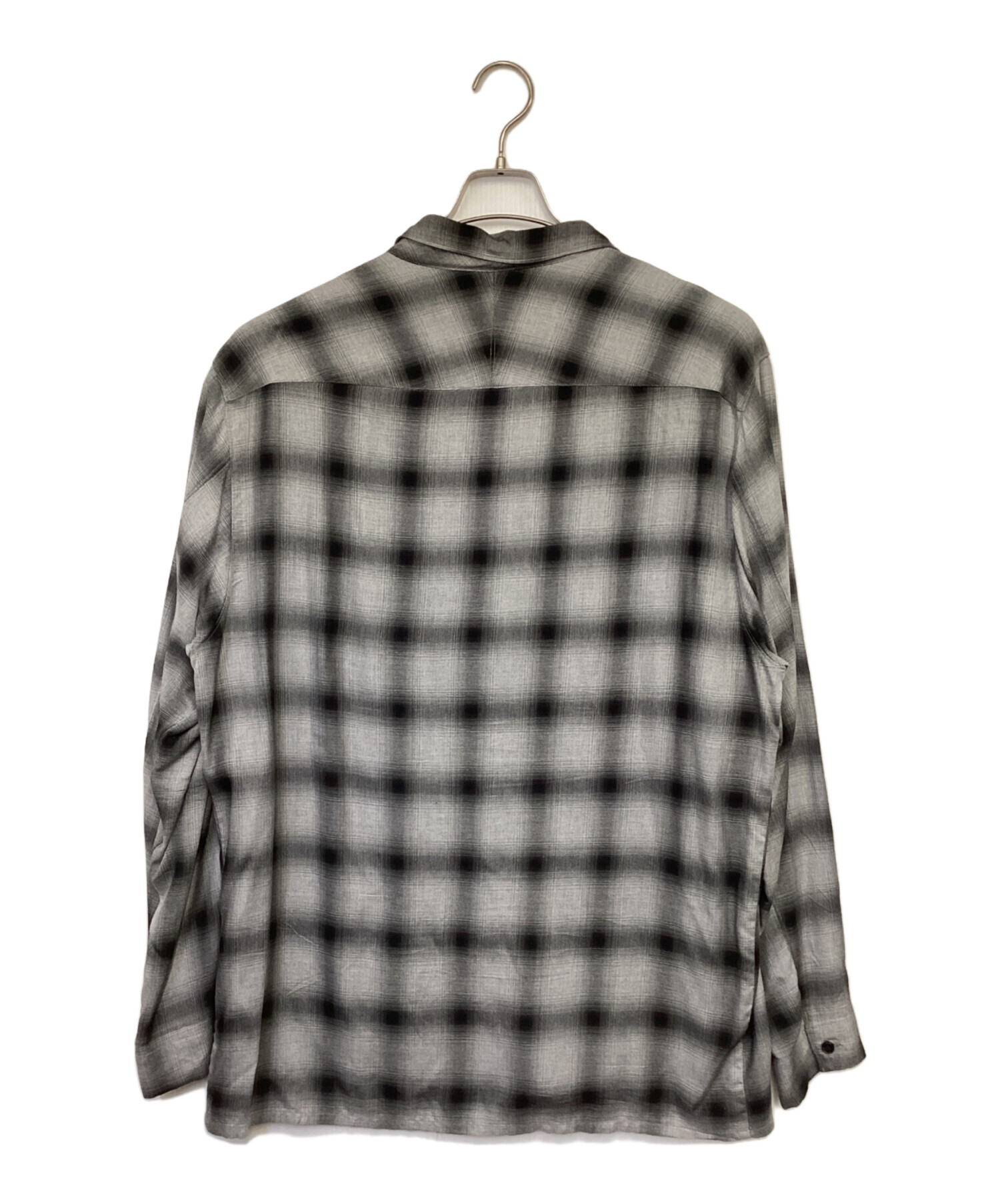中古・古着通販】Essay (エッセイ) SHADOW CHECK OPEN COLLAR SHIRT